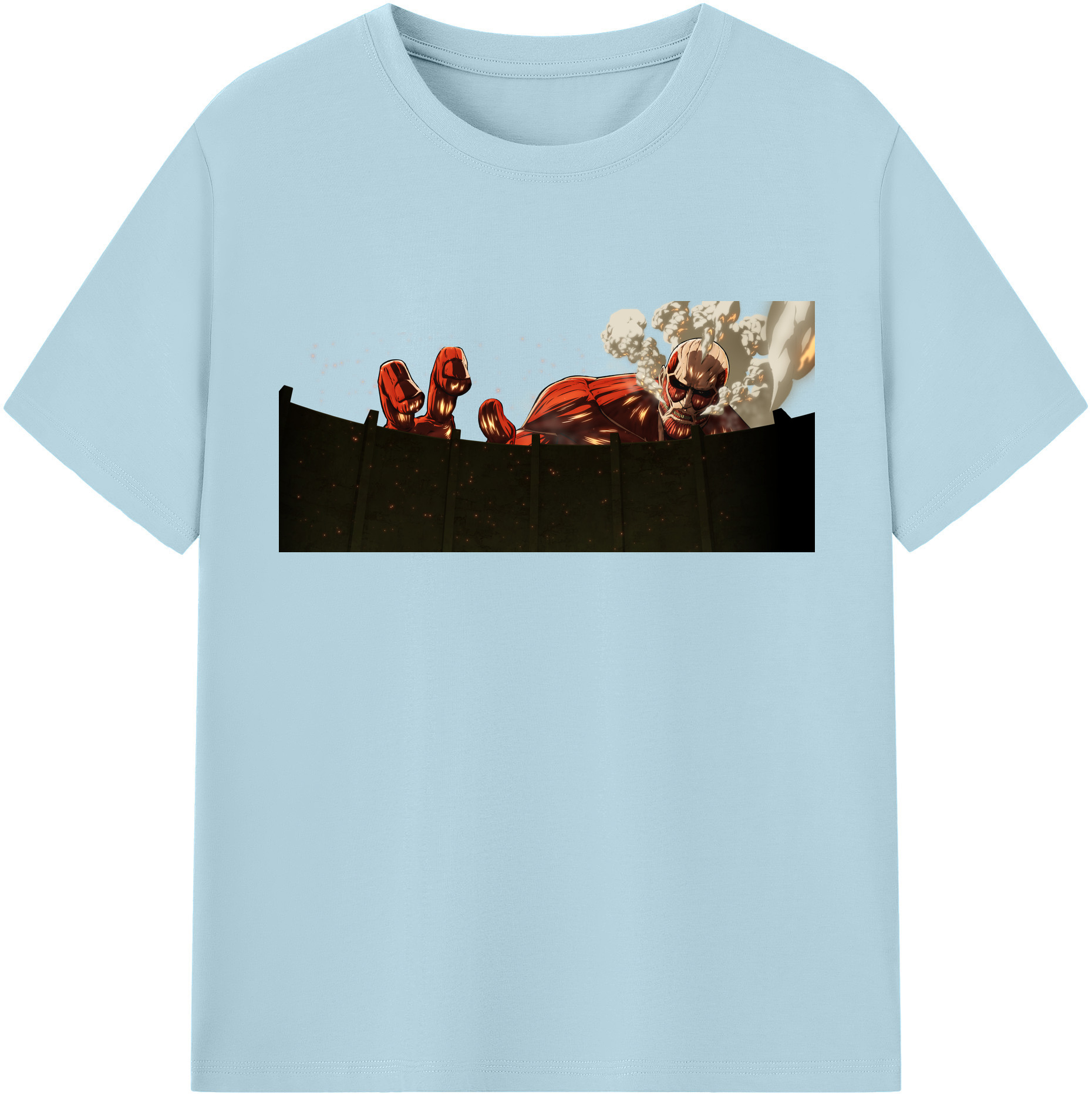 （画像用） 進撃の巨人 Attack on Titan 綿100％半袖Tシャツ（フロントプリント）